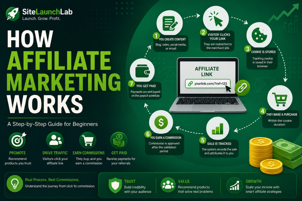 How affiliate marketing works