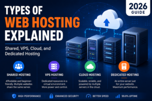 Types of Web Hosting Explained: Shared, VPS, Cloud, and Dedicated Hosting (2026 Guide)