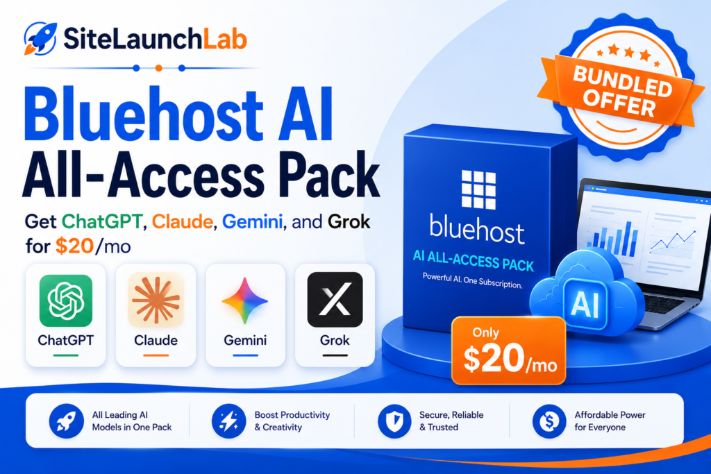 Bluehost AI All-Access Pack