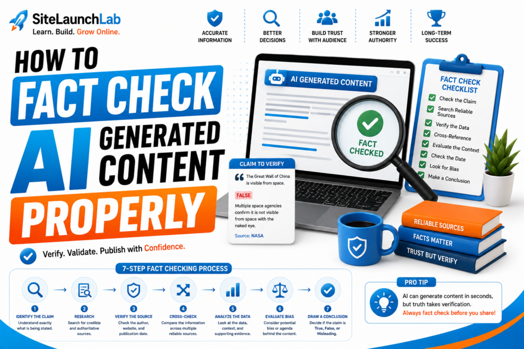 How to Fact Check AI Generated Content Properly