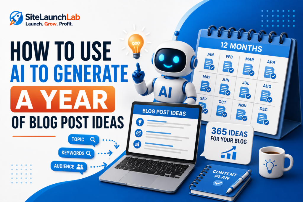 How to Use AI to Generate a Year of Blog Post Ideas
