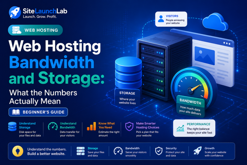 Web Hosting Bandwidth and Storage