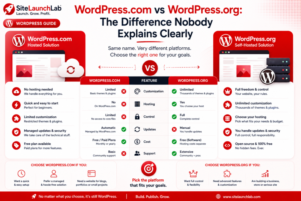 WordPress.com vs WordPress.org